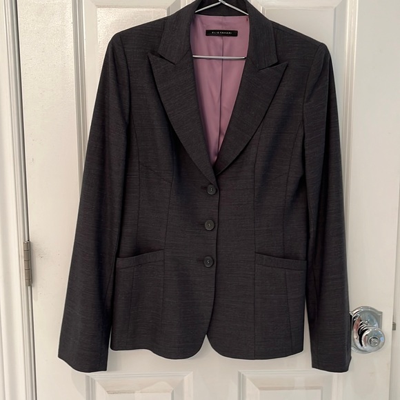 NWOT Eli’s Tahari charcoal blazer - Picture 1 of 8